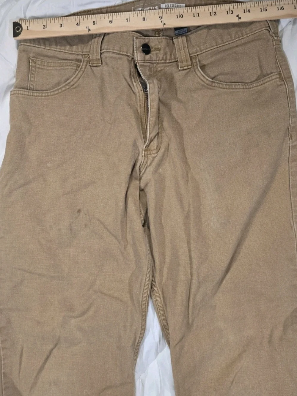 Workwear 33×32 Carhartt Brown/Tan Work Chore Pants